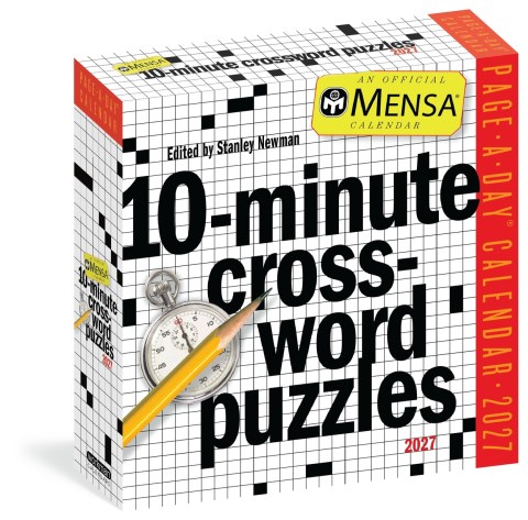 Mensa 10-Minute Crossword Puzzles Page-A-Day® Calendar 2027
