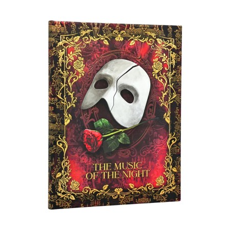 Masked Melody (Phantom of the Opera) Ultra Unlined Hardcover Journal (Elastic Band Closure)