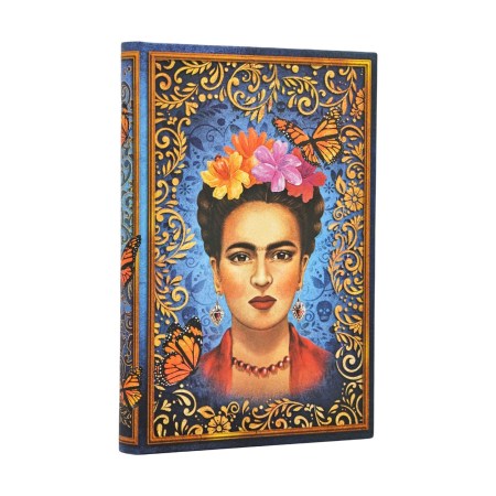 The Colourful Portrait (Viva Frida) Mini Unlined Hardcover Journal (Elastic Band Closure)